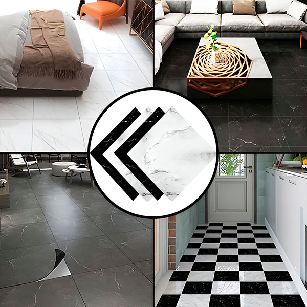 Samolepící samolepky na podlahu (5 kusů/0.45 m²) | INSTALAY