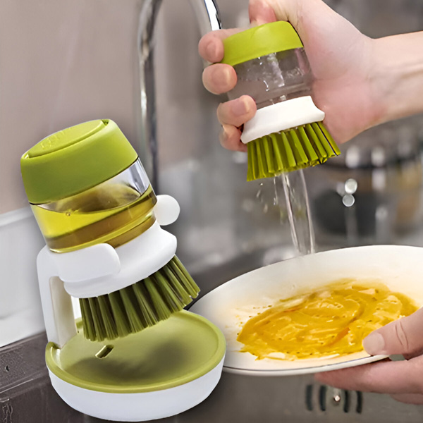 Čisticí kartáč s dávkovačem a stojanem | BRUSKICA