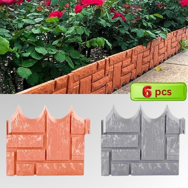 Zahradní plot cihlového vzhledu | TERRABARIC