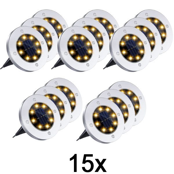5x Solární podlahová světla pro venkovní použití (3 ks) | LUMIGARD