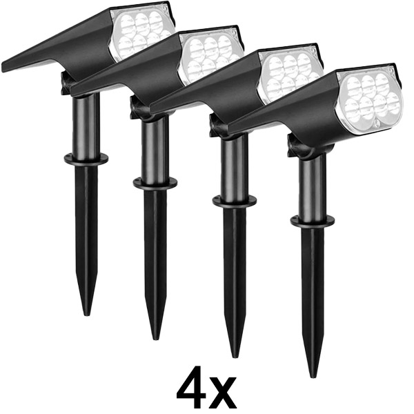 4x Solární bodové světlo pro venkovní použití | SPOTIKE