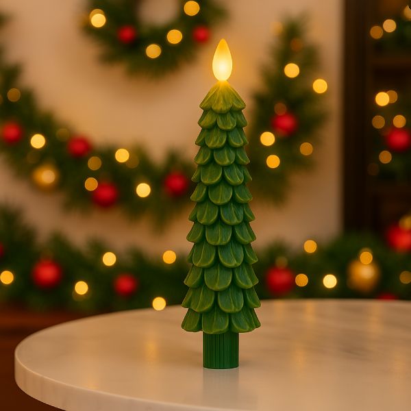 Bezplamenná blikající sváteční svíčka | CANDLETREE