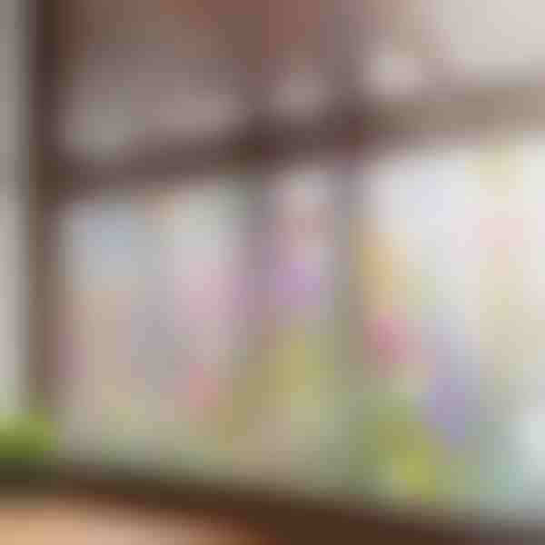 Zářivá květinová samolepka na okno | FLORASTIK