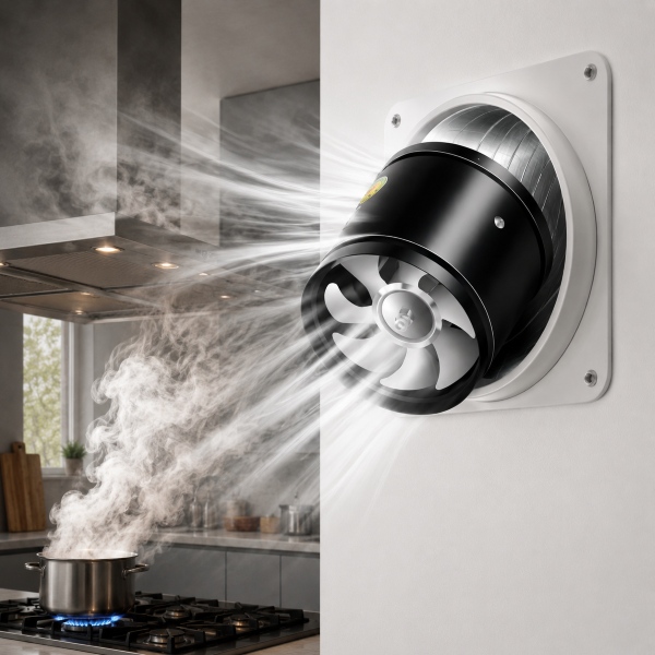Odsávací ventilátor pro kuchyň, koupelnu a kancelář - 160 m³/h nebo 530 m³/h | VENTORIS